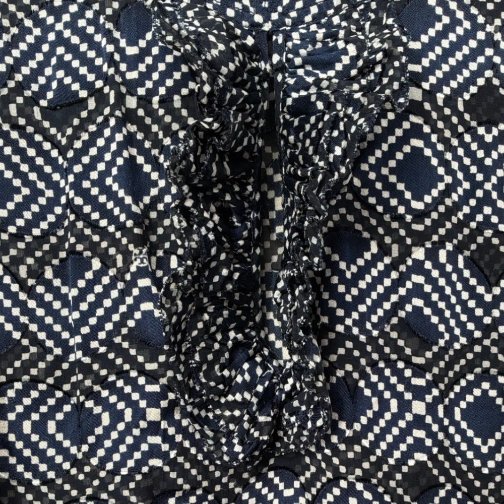 Tory Burch Silk Blend Ruffle Neck Tunic Blouse Size 6 - Picture 5 of 5
